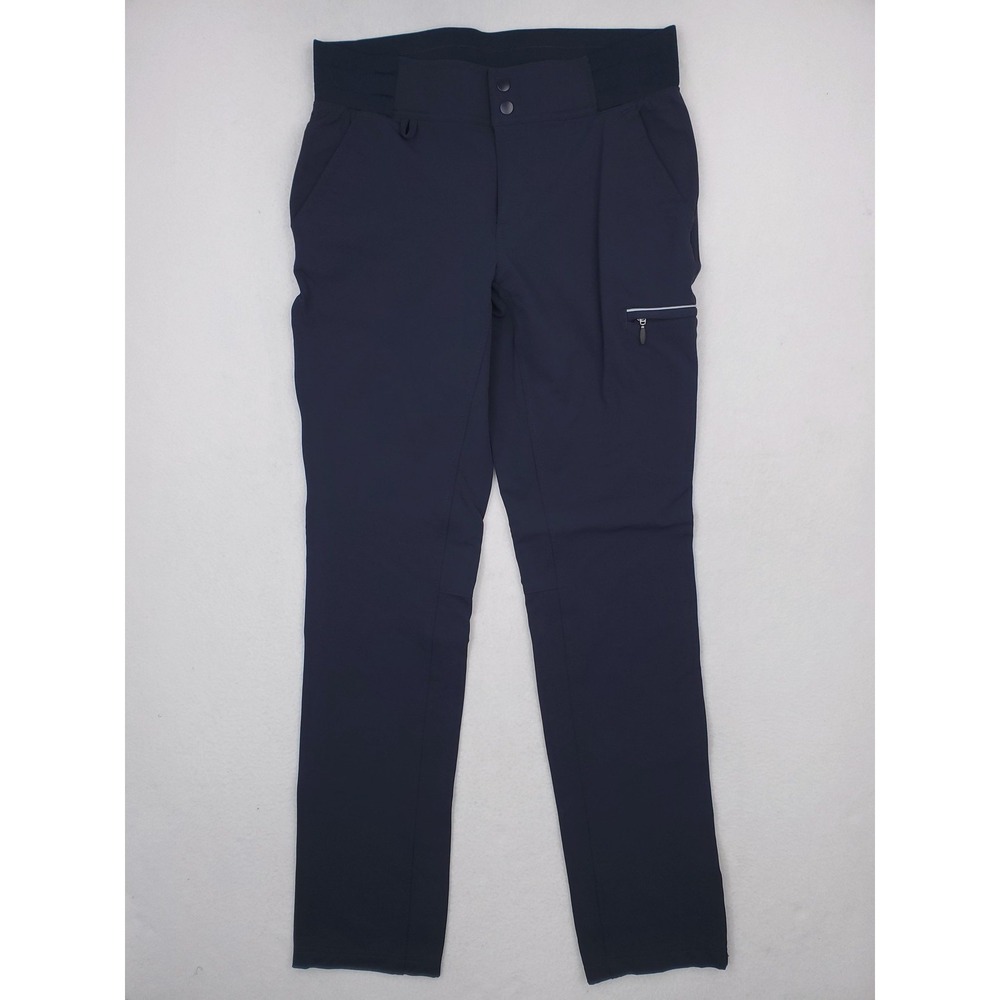 Duluth Trading Pants Womens 10 Tall Blue‎ Black Hills Slim Cargo Utility Hiking